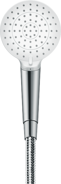 Photo 3 - douche de tête Crometta E 240 orientable 240x240mm
- jet Rain
- débit jet Rain: 16l/min
- disque de jet chromé
- bras douche: 350mm
- butée confort 40°C
- limiteur d'eau chaude réglable
- entraxe 150mm ± 12mm - HANSGROHE